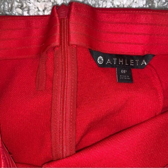 Athleta Wander  Slim Pant High Rise Skinny‎ Radiant Red Size 0 US Petite NWOT - Picture 8 of 10